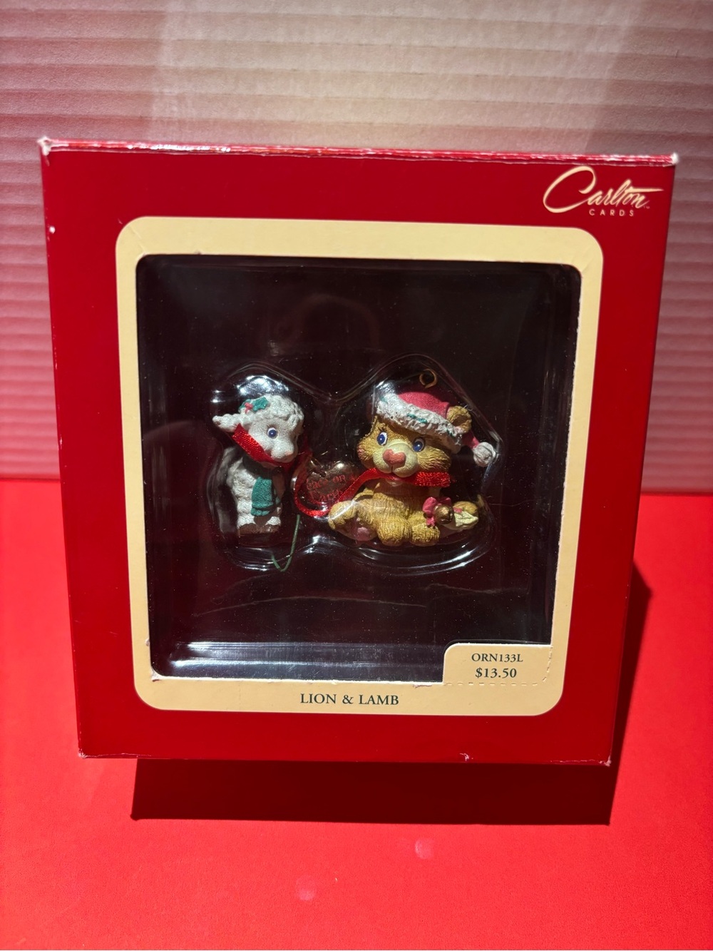 Carlton Cards Lion & Lamb Ornament
